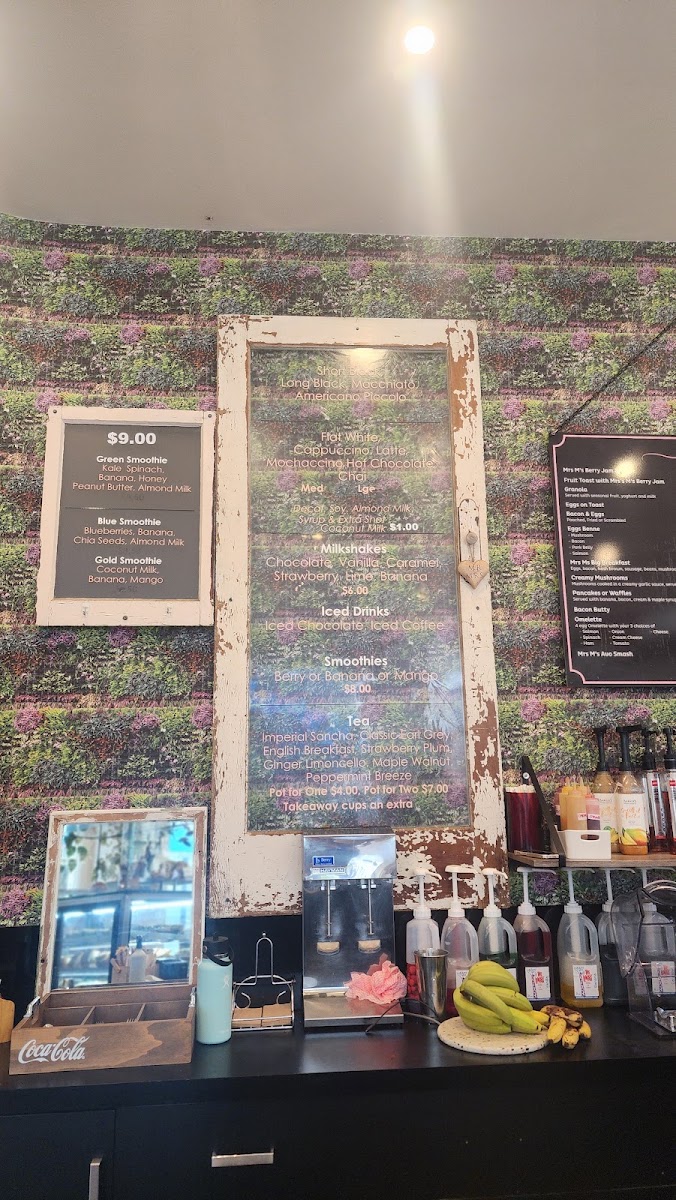 Mrs M's menu board