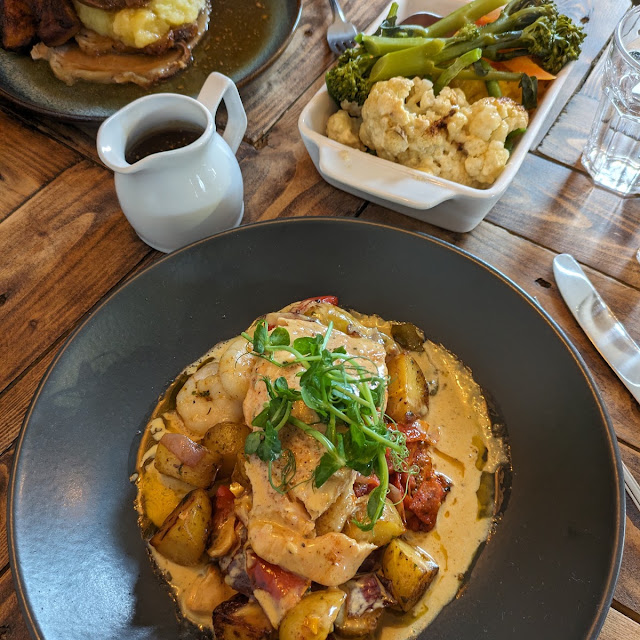 Cajun Salmon and King Prawns