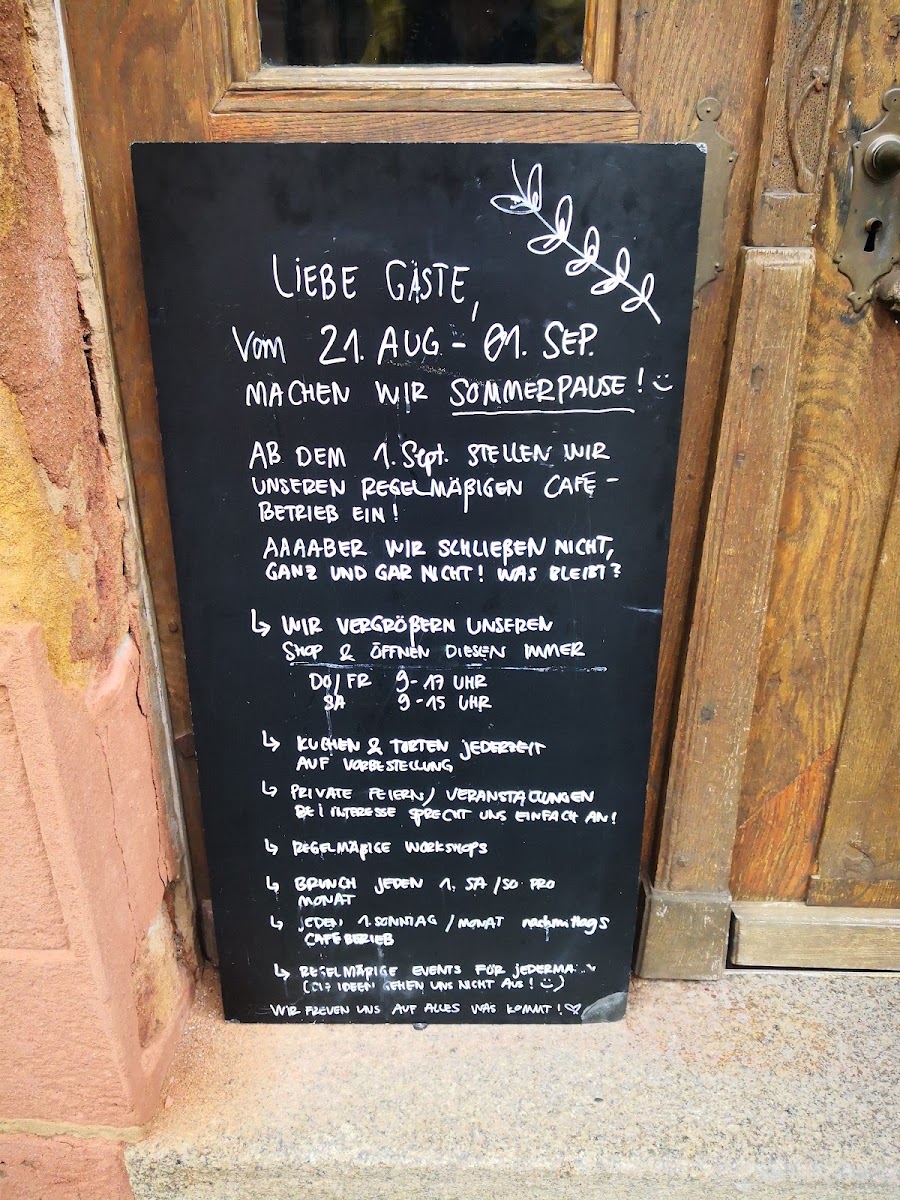 feingemacht menu board