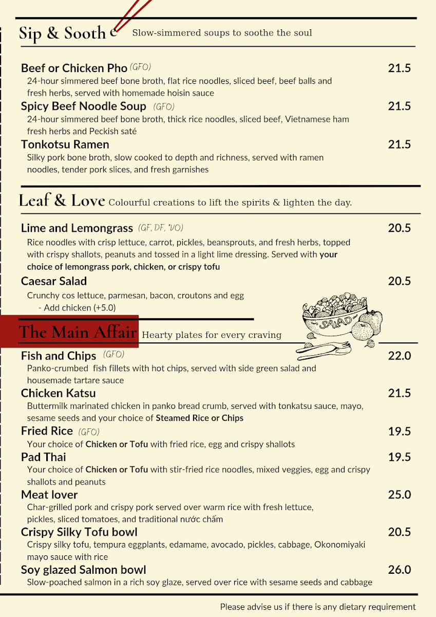 Peckish Jr. Cafe menu board