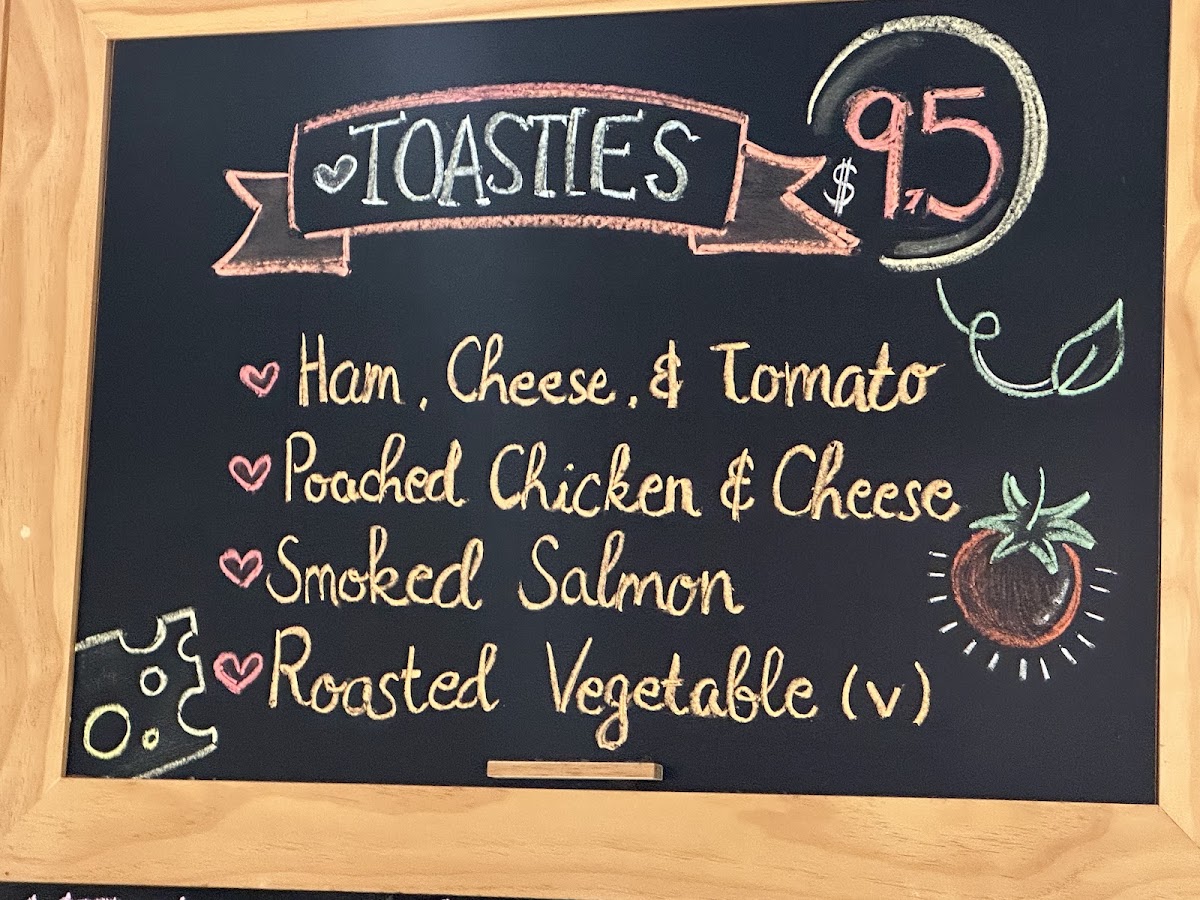Four Birds menu board
