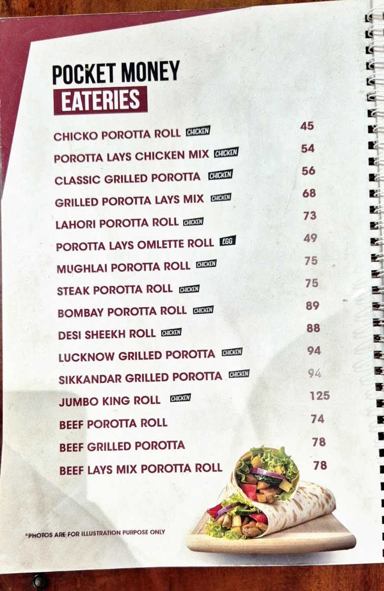 Olive Street Food Cafe - Kasaragod menu board