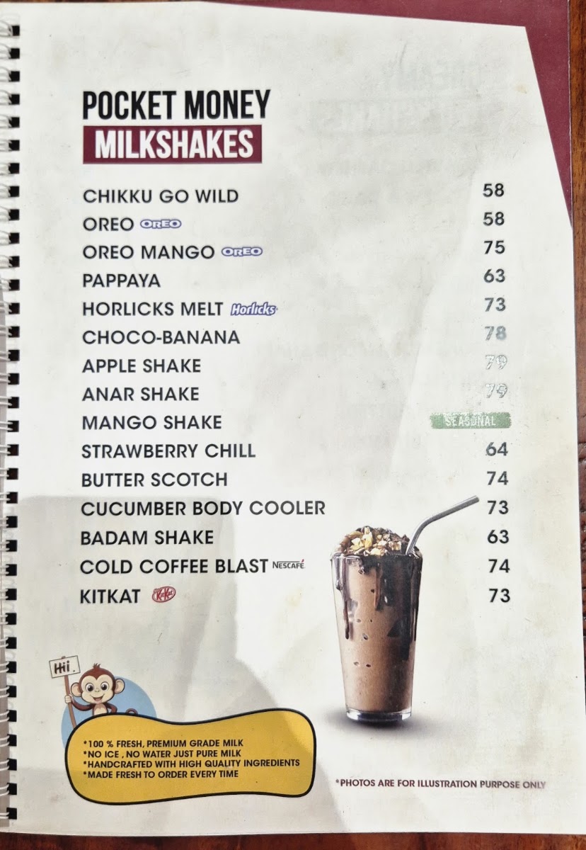 Olive Street Food Cafe - Kasaragod menu board