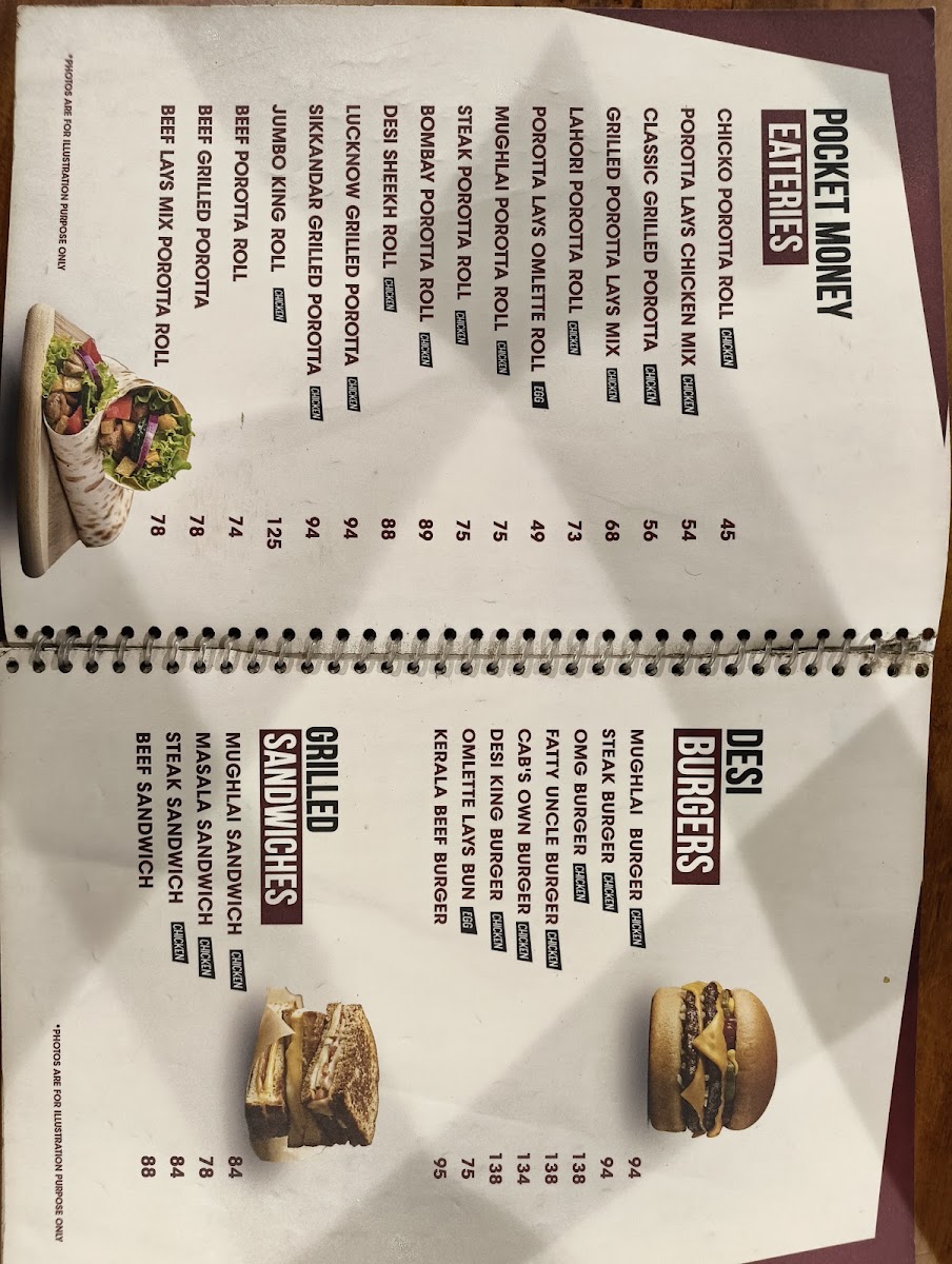 Olive Street Food Cafe - Kasaragod menu board