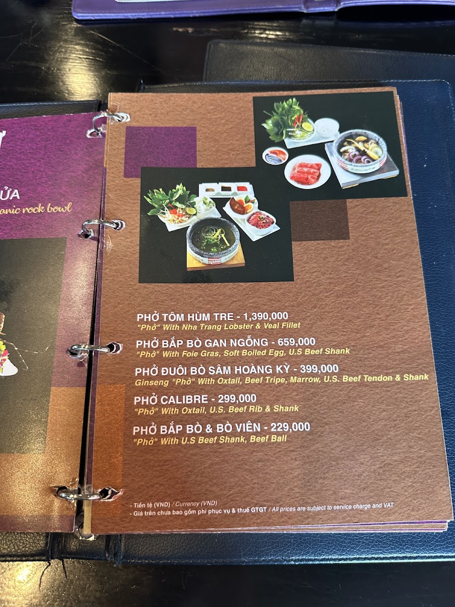 Calibre Lounge menu board