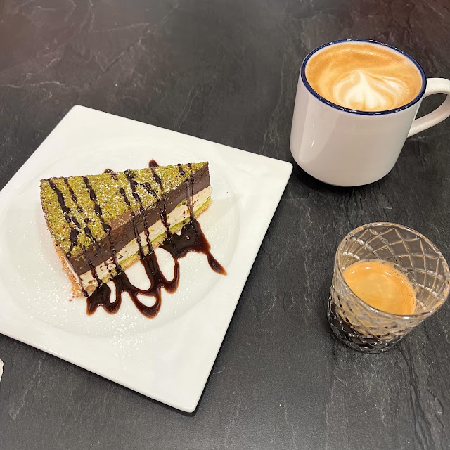Pistachio Cake and Espresso
