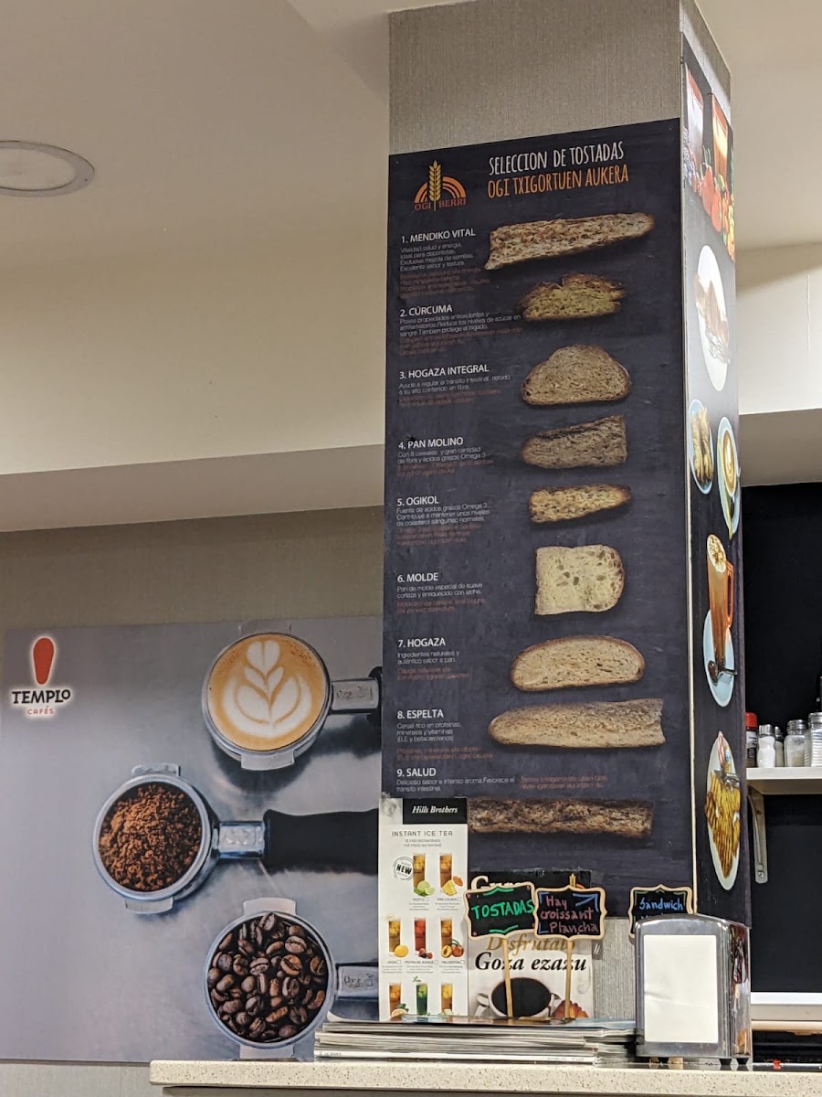 Ogi Berri Kote menu board