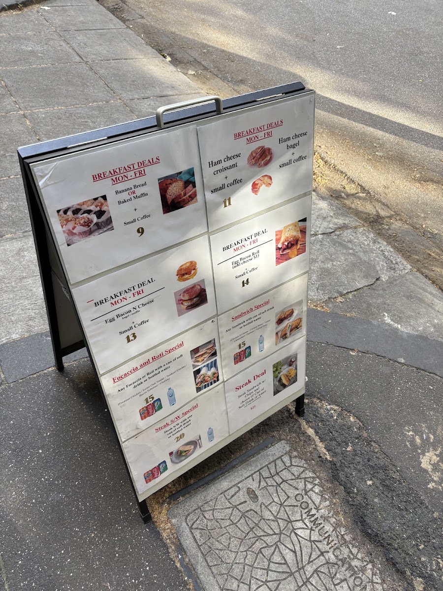 Lau’s Café 888 menu board