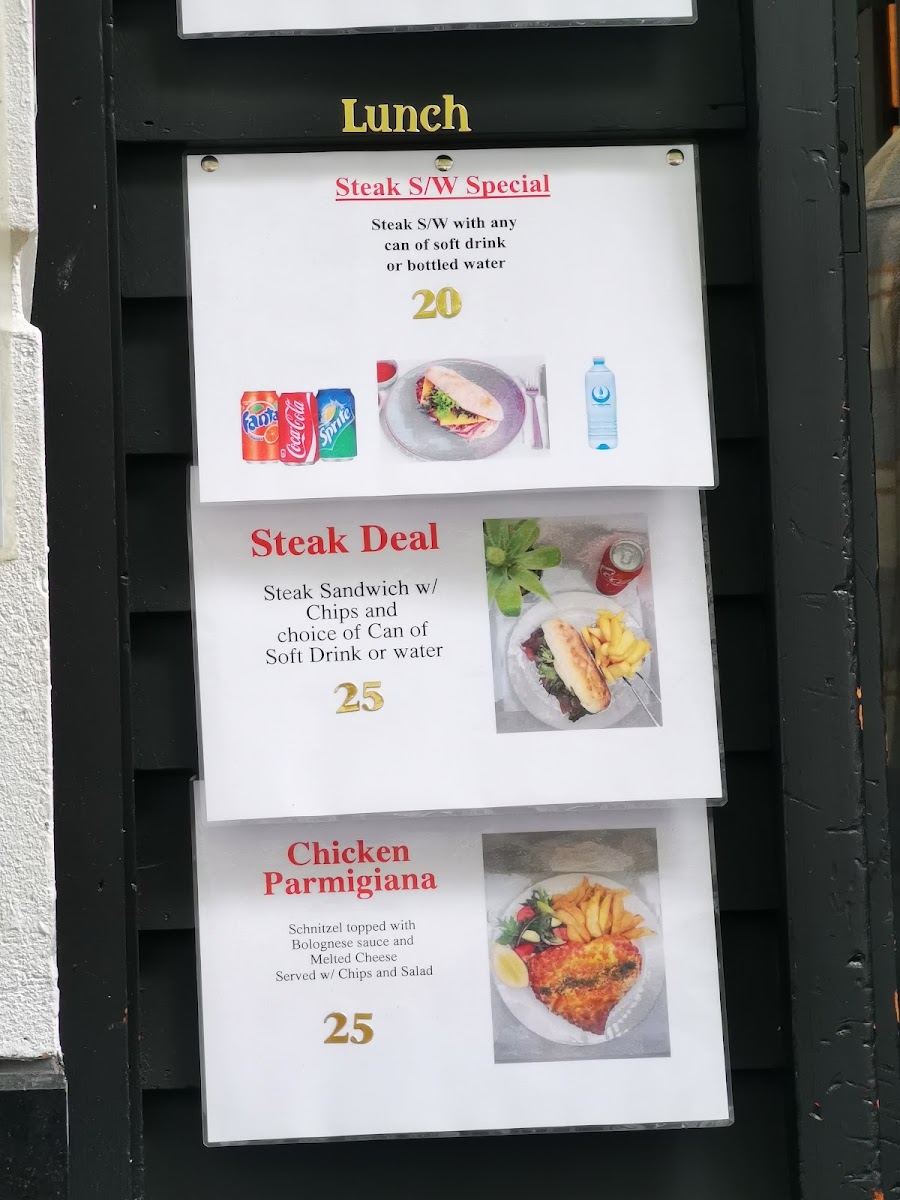 Lau’s Café 888 menu board