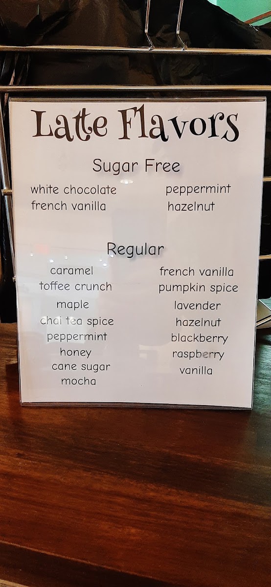 The Maple Cafe menu board