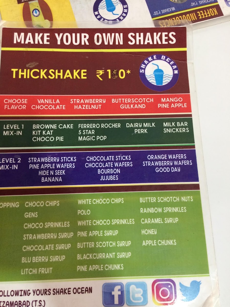 Shake_Ocean menu board