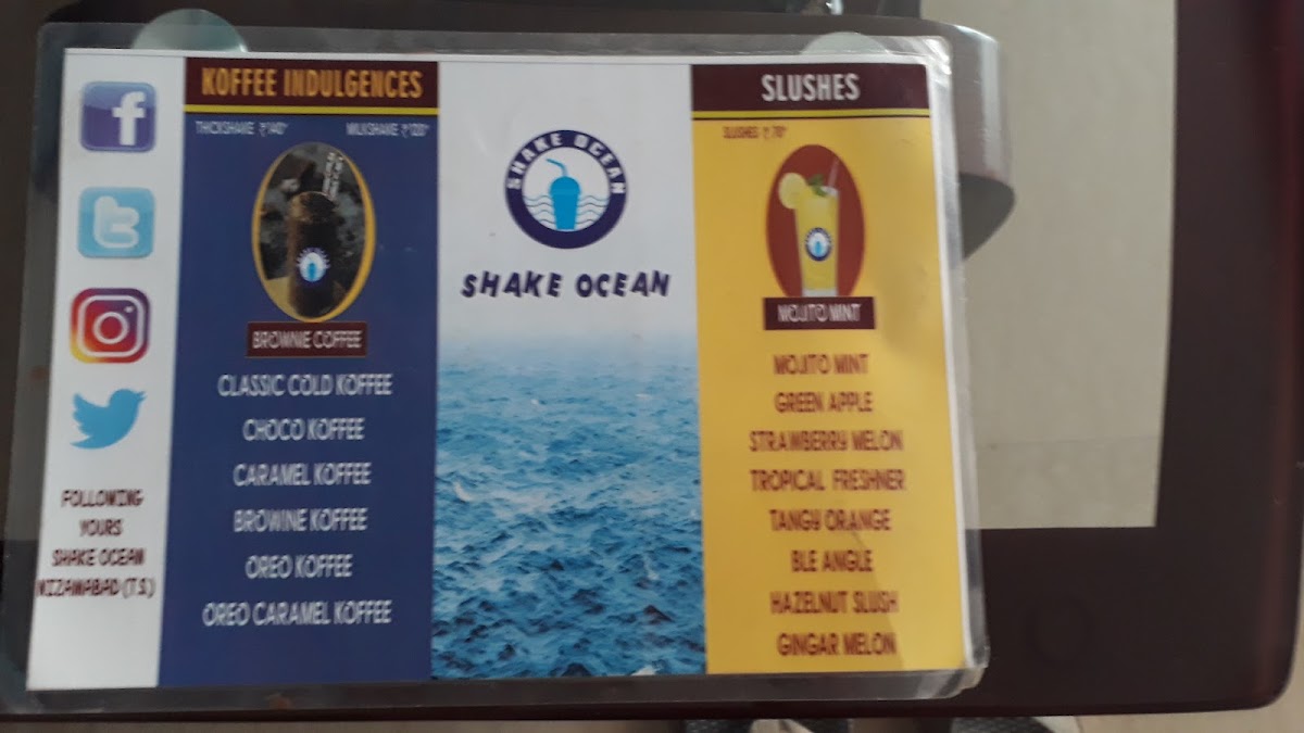 Shake_Ocean menu board