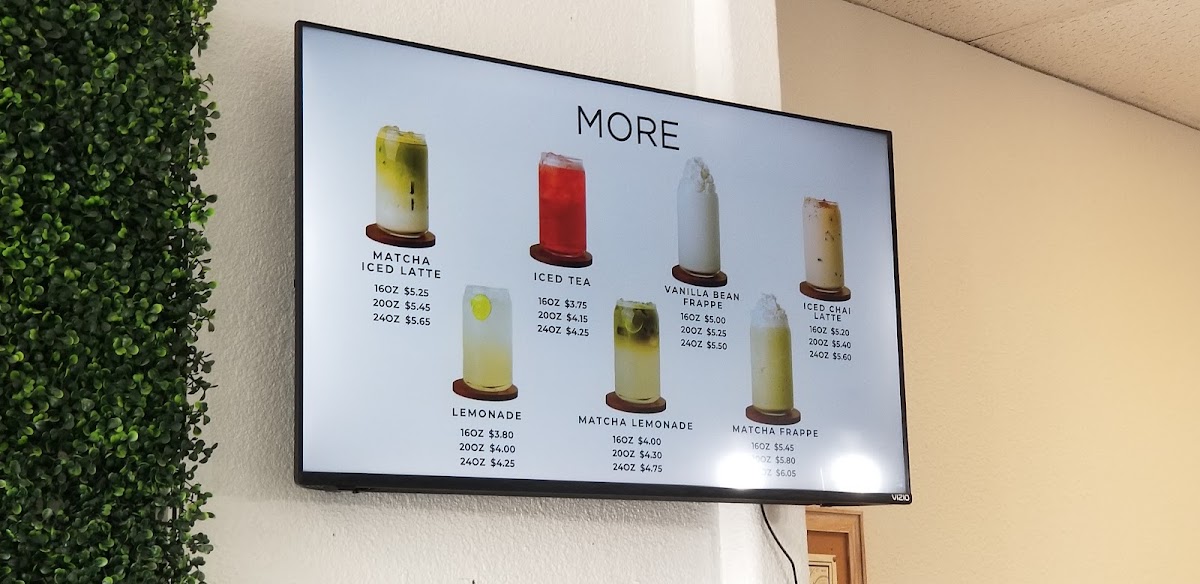 Azul Cafe San Luis menu board