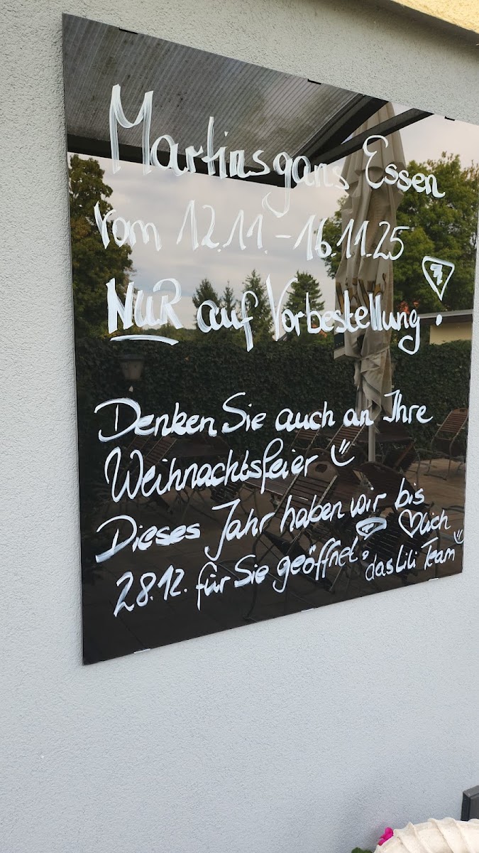 Café Lili Marleen Plauen menu board