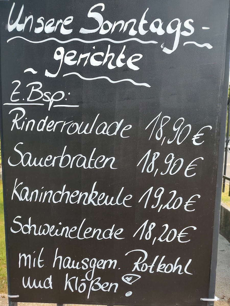 Café Lili Marleen Plauen menu board