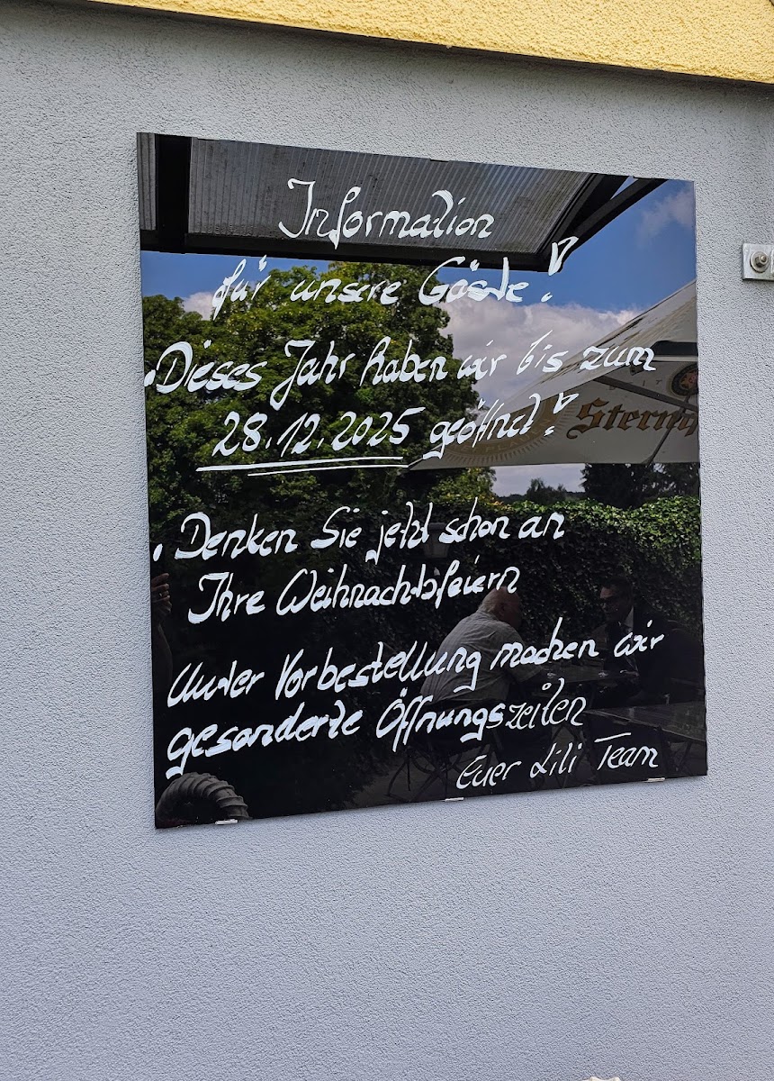 Café Lili Marleen Plauen menu board