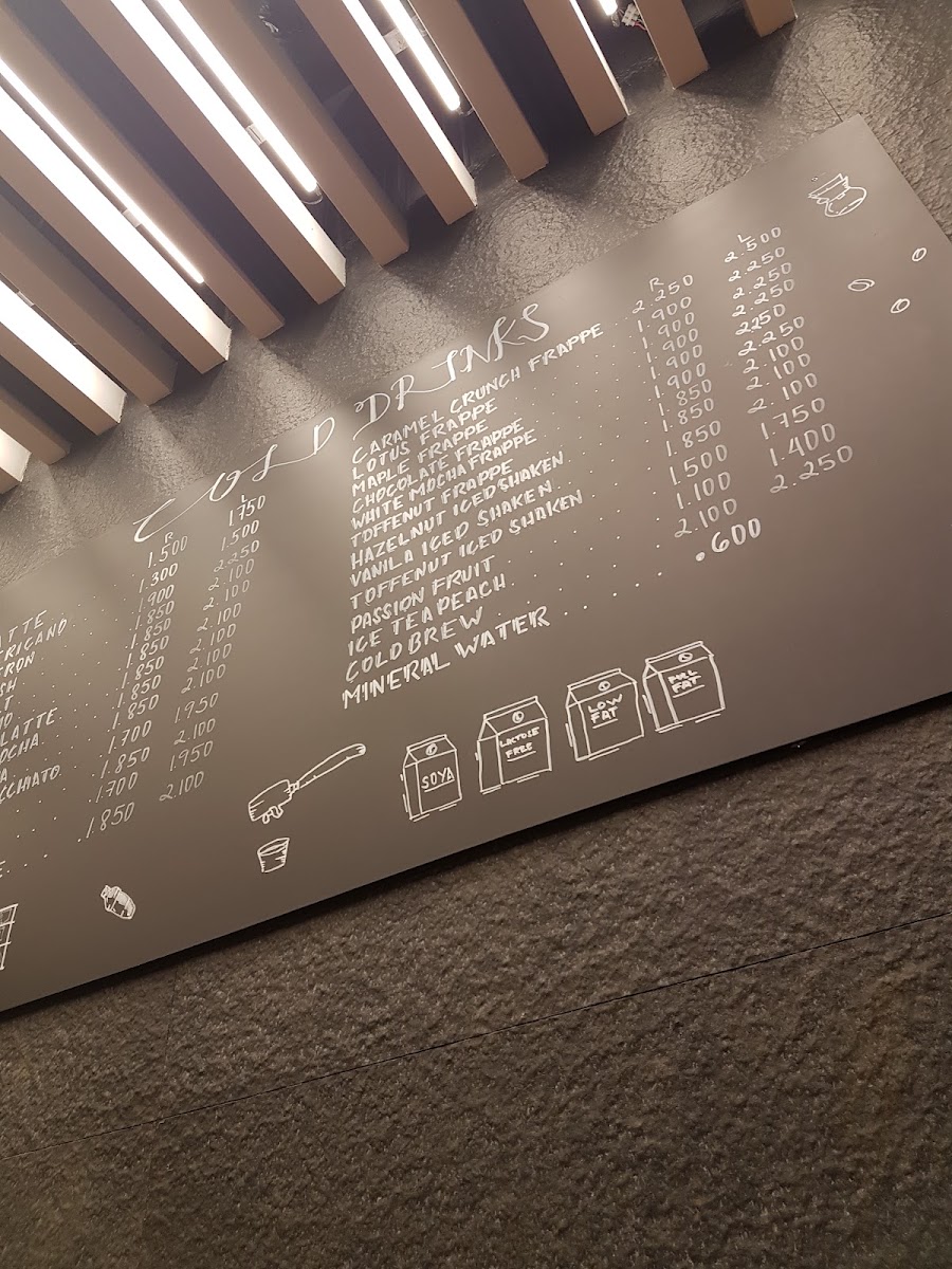 PURESSO Cafe بيوريسو كافيه menu board