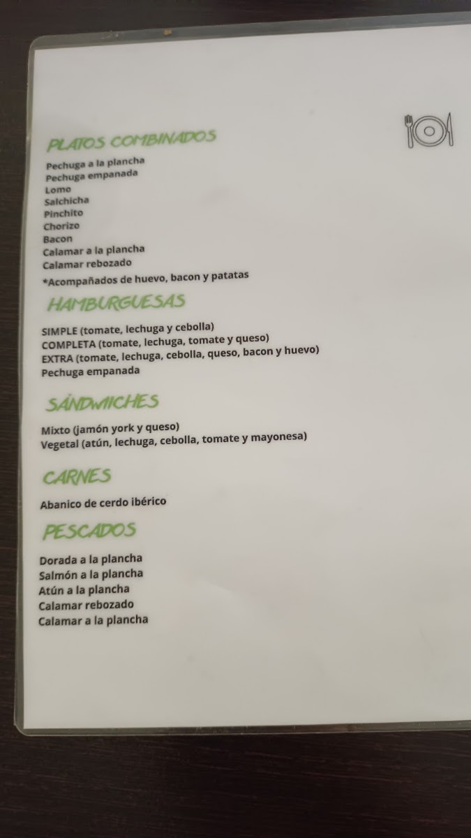 Cafeterías Lamerzu S L L menu board