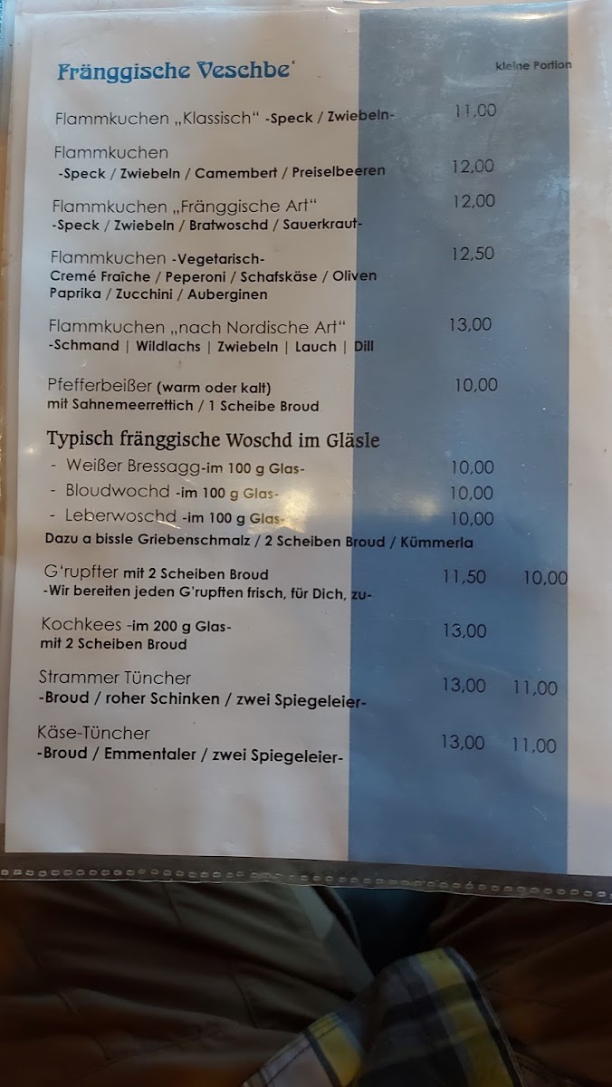 Die Tüncherei -Wein & Café Bar- menu board