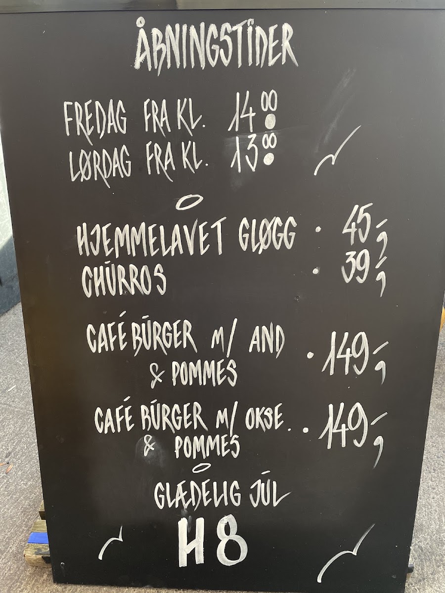 H8 Wine & Juice Bar menu board