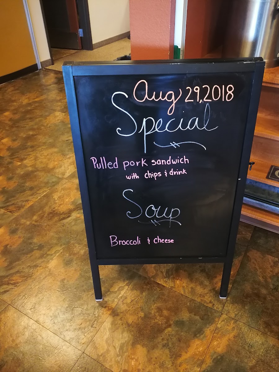 Airport Road Café menu board