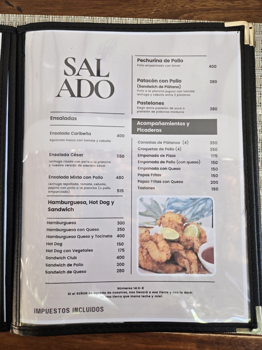 Plaza Leche Y Miel menu board