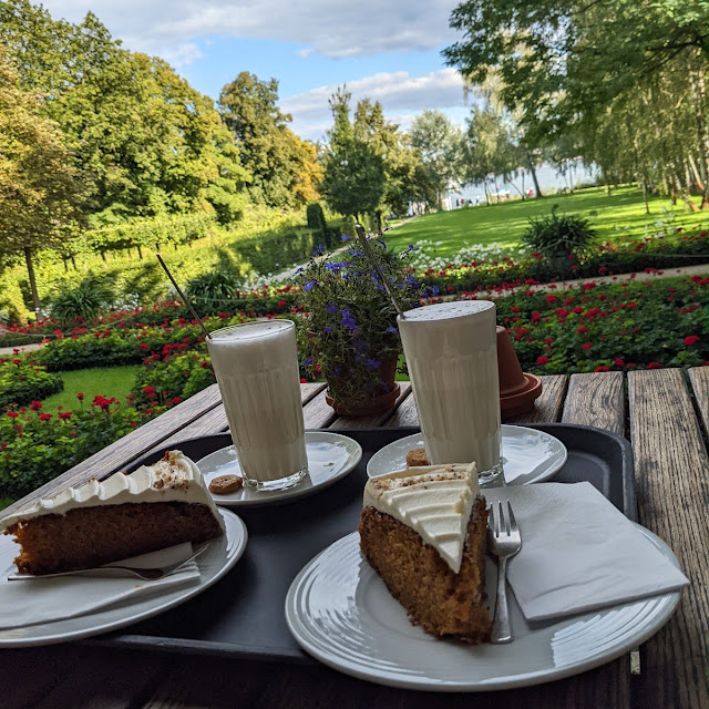 Carrot Cake and Chai Latte