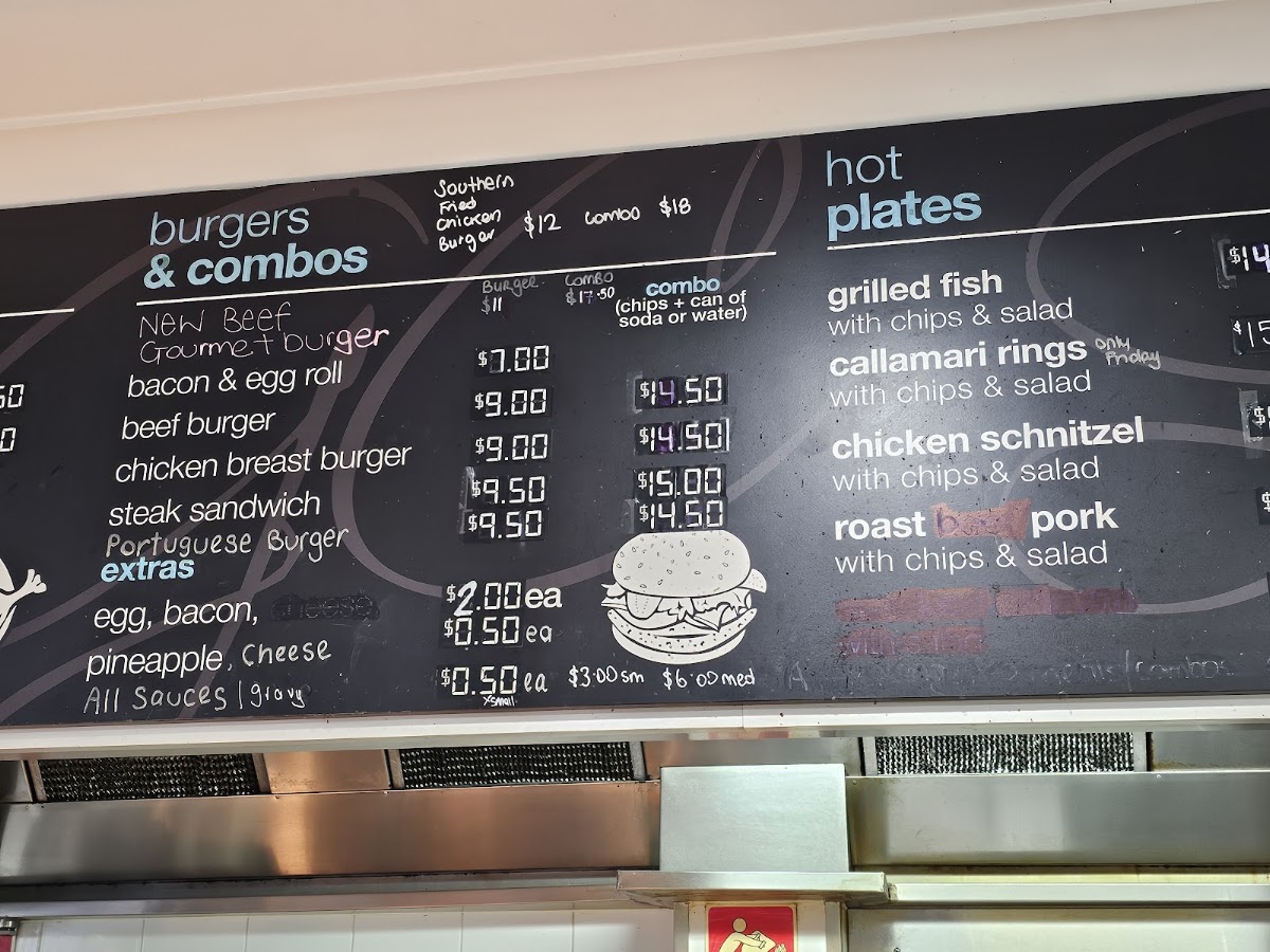 Gourmet Cafe On Macquarie Liverpool menu board