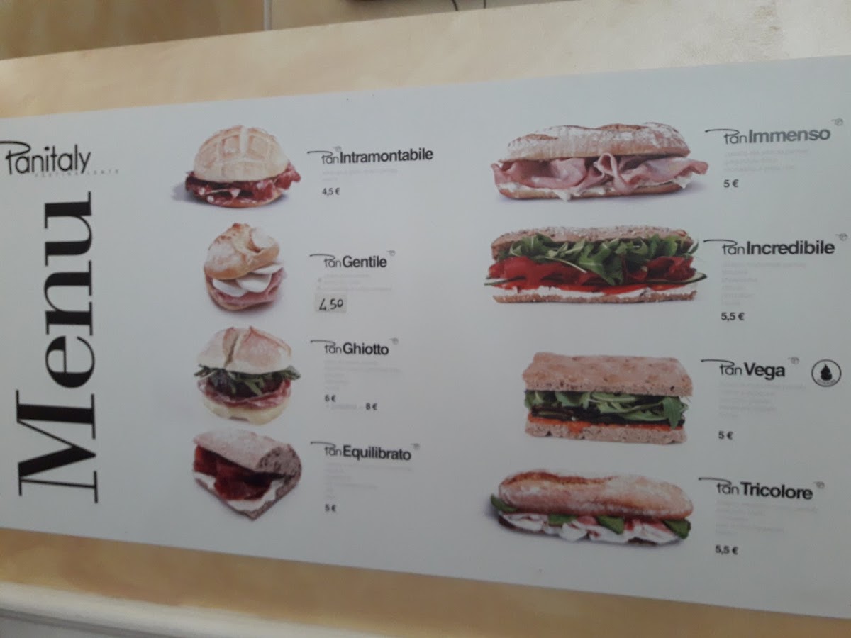 Insomnia Cafè menu board