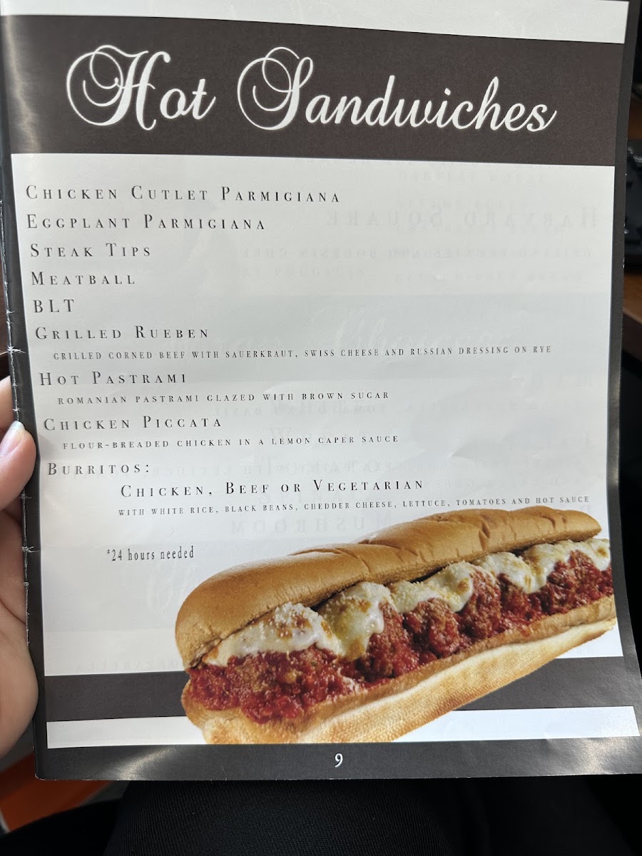 Discovery Cafe menu board