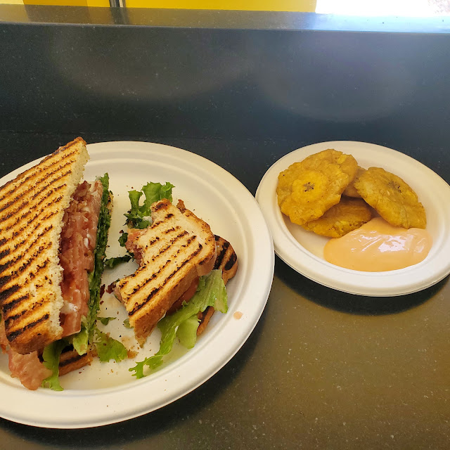 blt and Side of Tostones