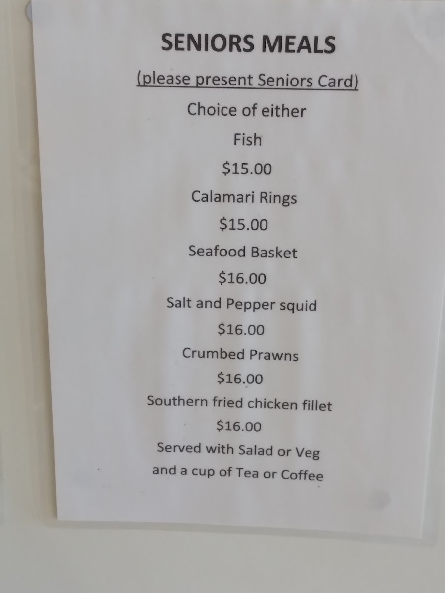 Cafe On McCoy menu board