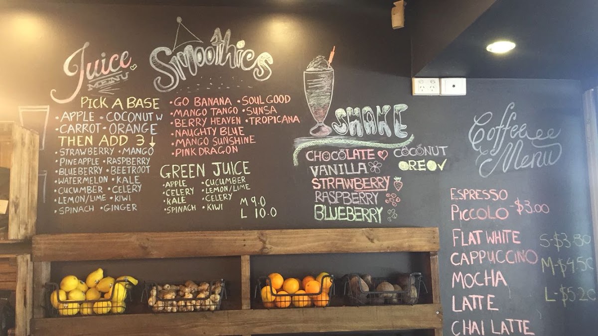 Black Eye Coffee menu board