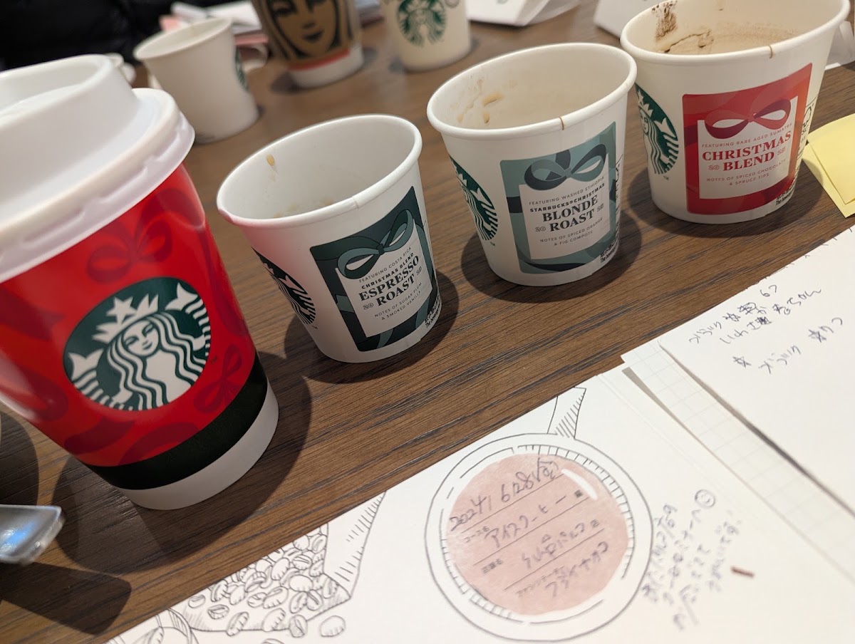 Starbucks Coffee - Aeon Mall Tomiya menu board