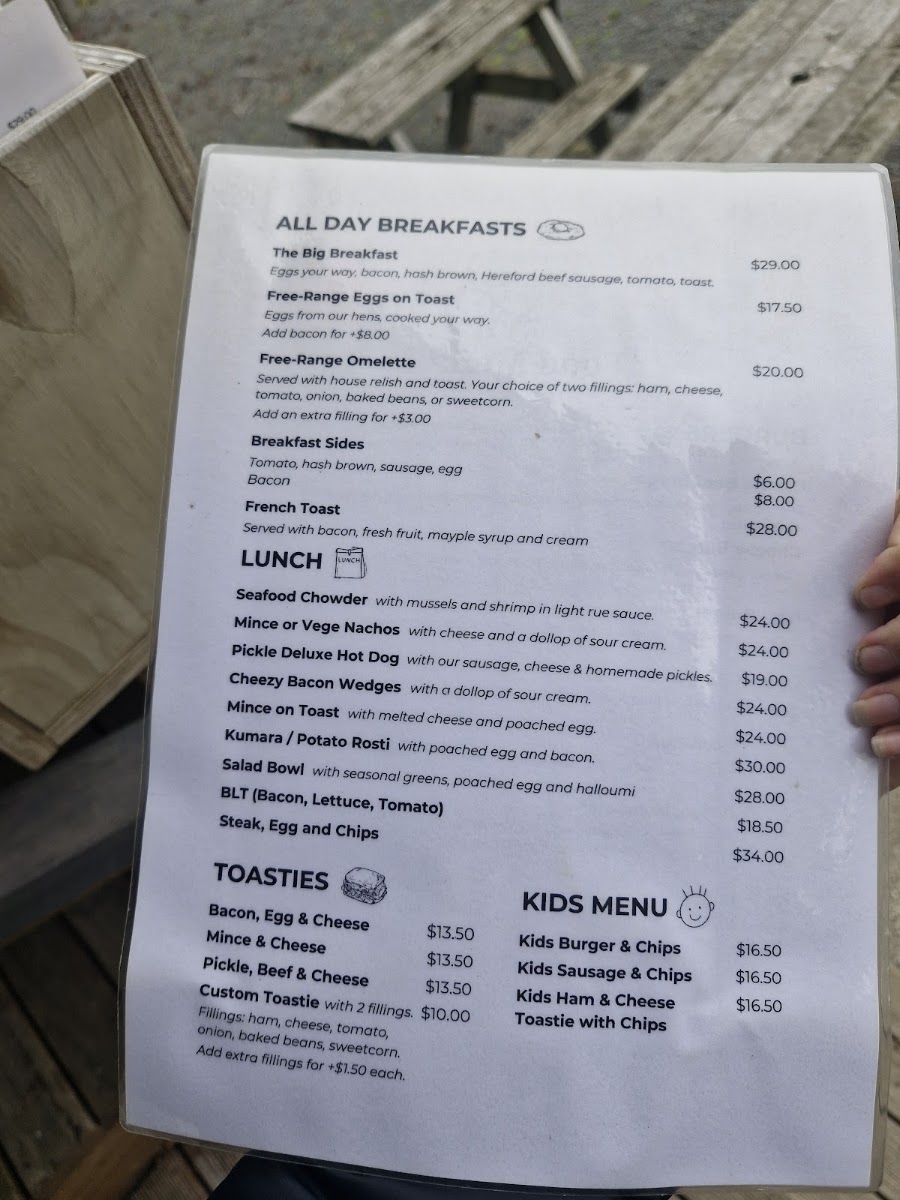 Hereford 'n' a pickle menu board