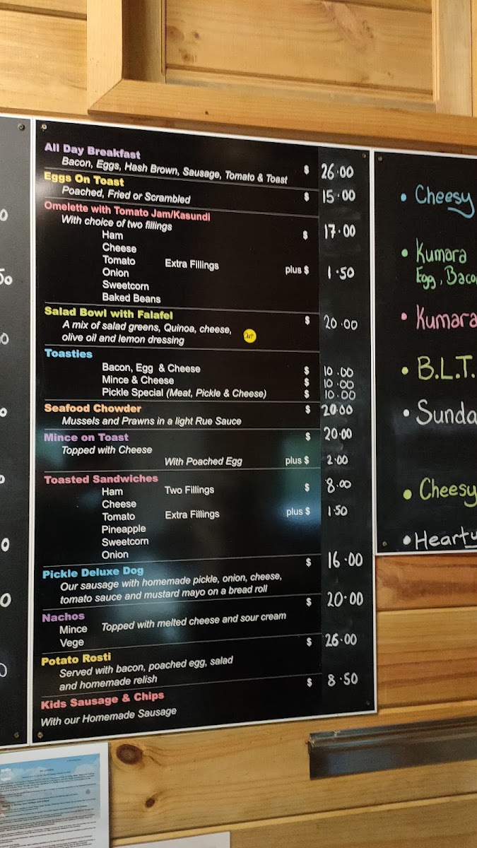 Hereford 'n' a pickle menu board