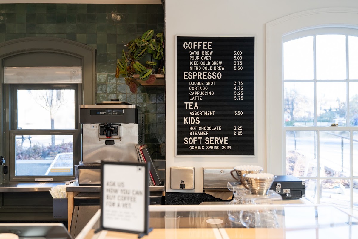 HAS HEART menu board