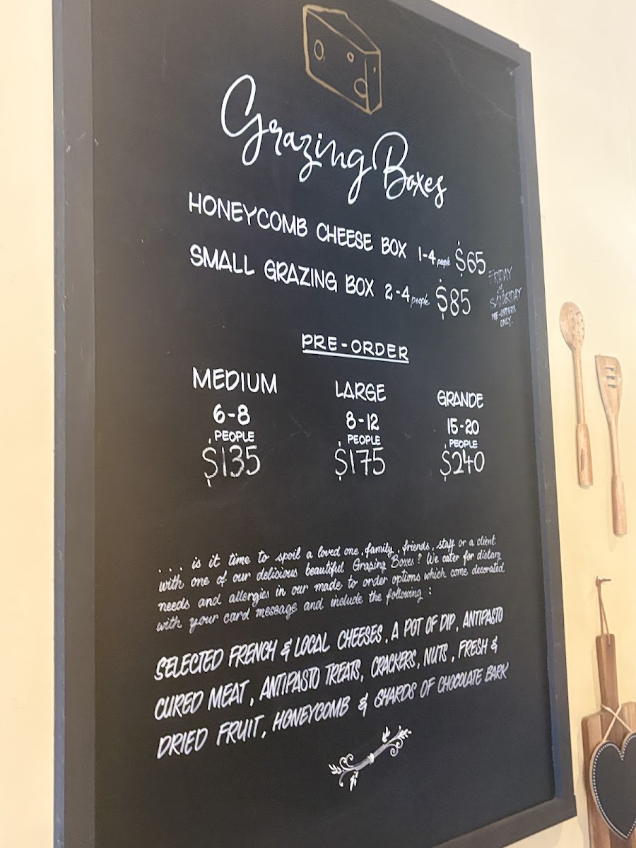 Platter Pantry menu board