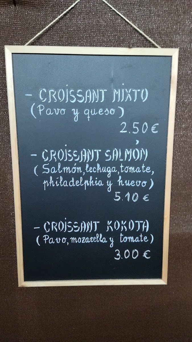 El Molino De La Paz menu board