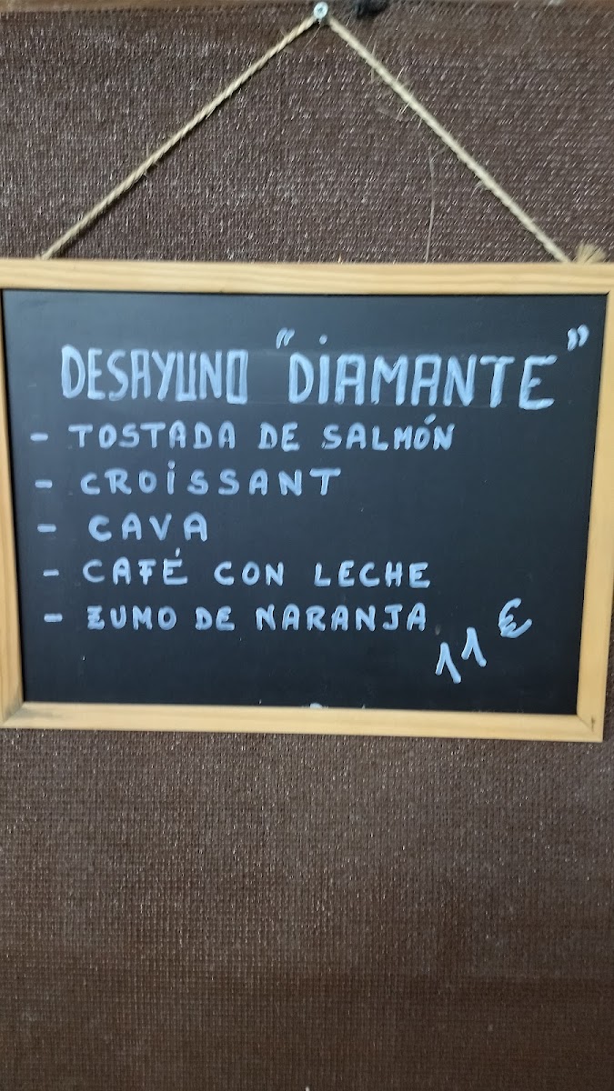 El Molino De La Paz menu board