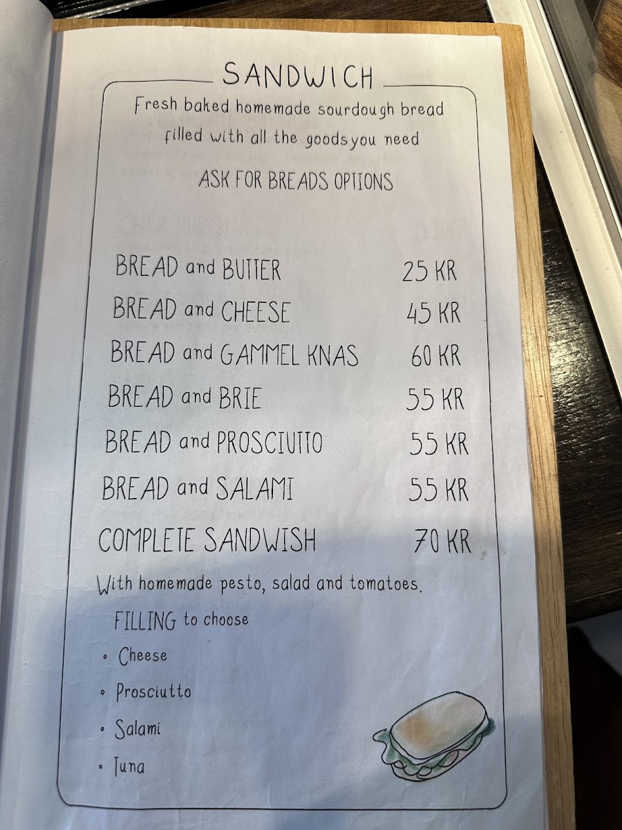 Labacate Café menu board
