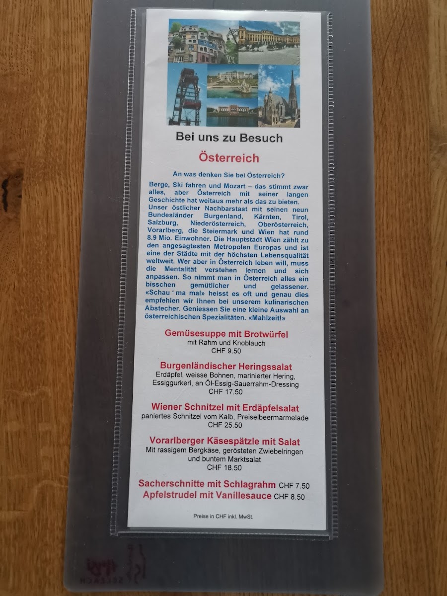 Kafi Pfyfouter menu board