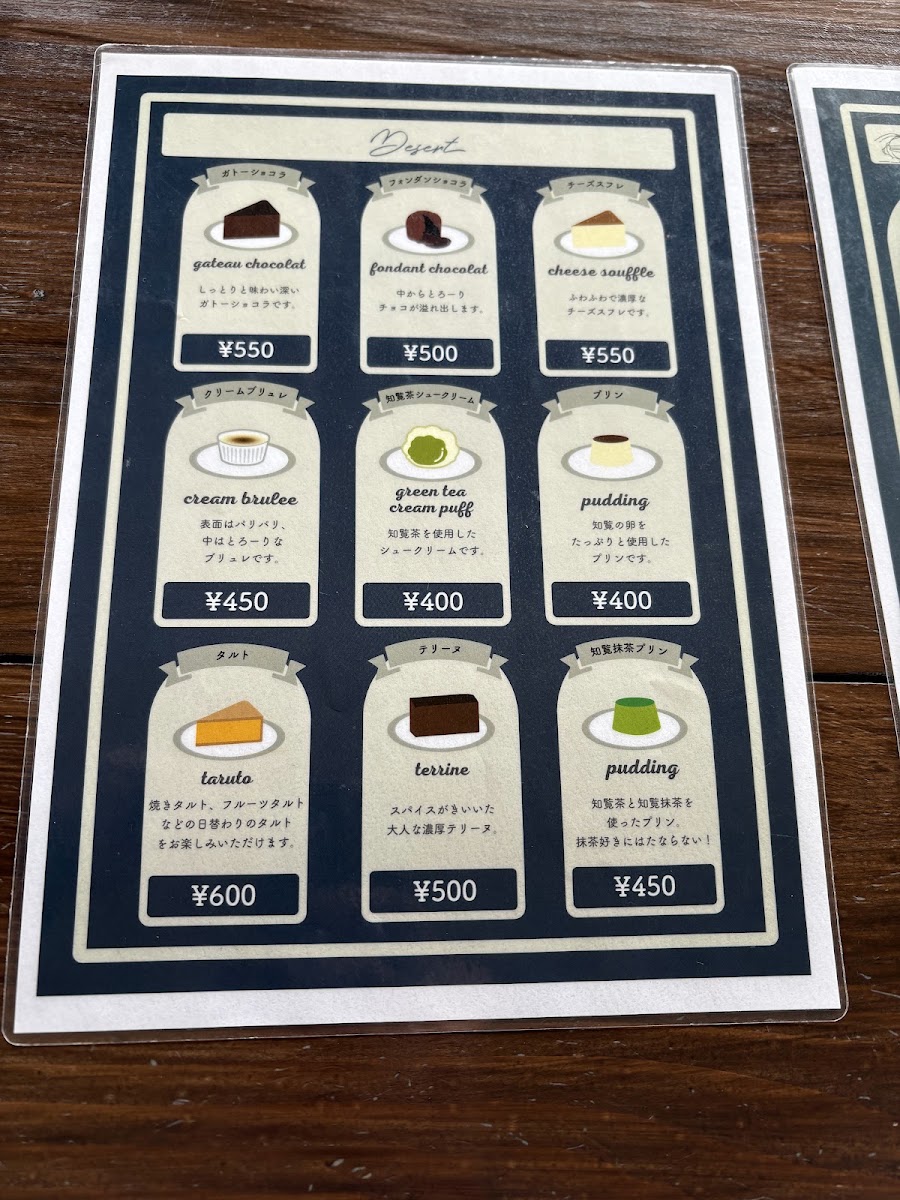 cafe201 menu board
