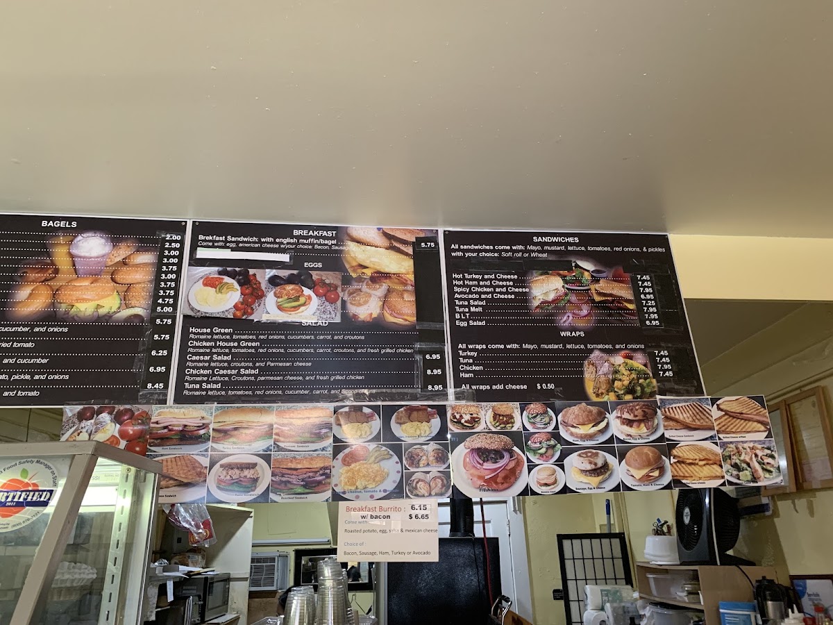 The Morning Fix menu board