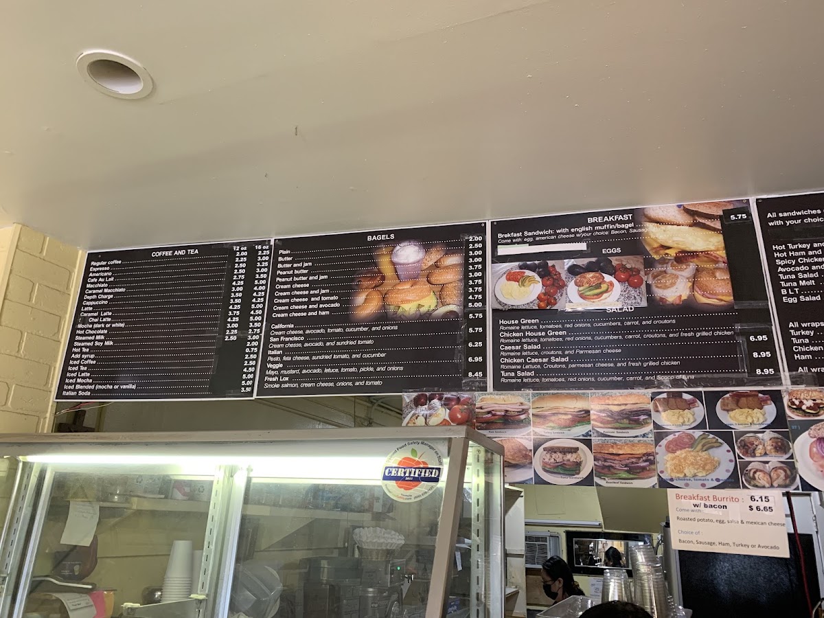 The Morning Fix menu board