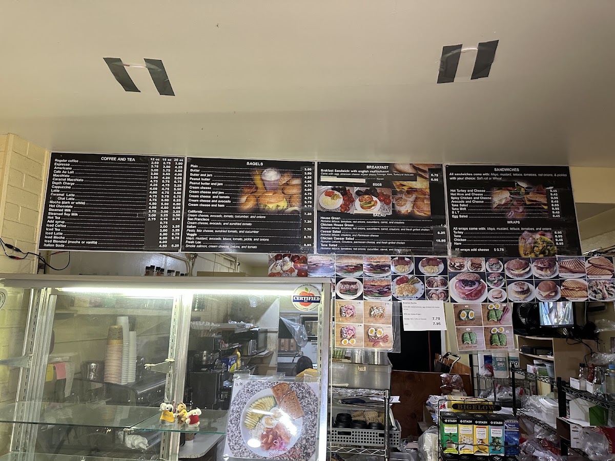 The Morning Fix menu board