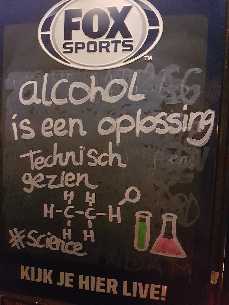 De Stadswaagh Restaurant menu board