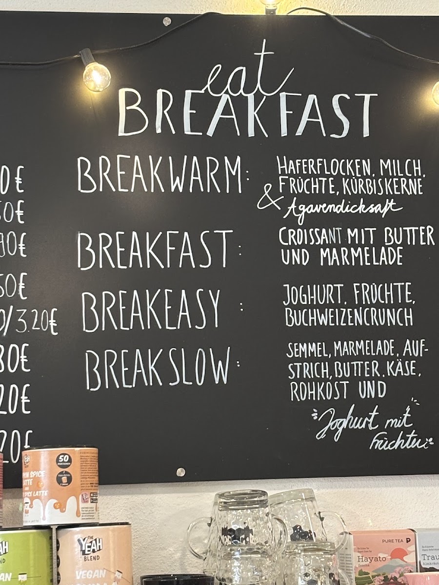 Cafe FREIDAY menu board