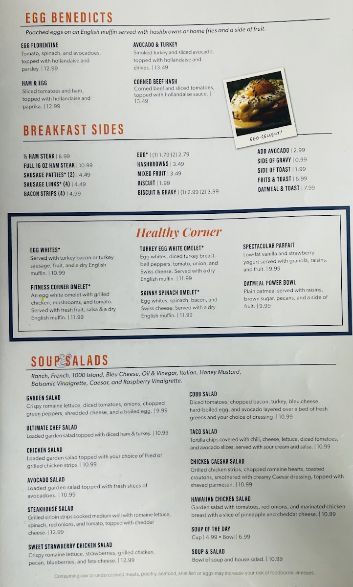 Blue Plate Cafe menu board