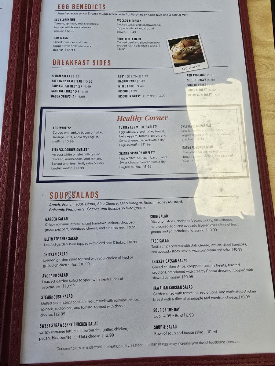 Blue Plate Cafe menu board